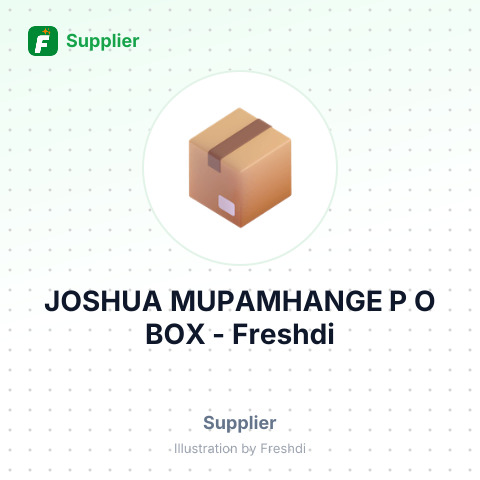 JOSHUA MUPAMHANGE P O BOX – summary card, no photo uploaded yet