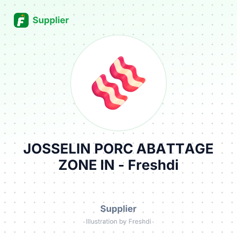 JOSSELIN PORC ABATTAGE ZONE IN – summary card, no photo uploaded yet
