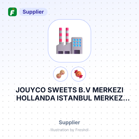 JOUYCO SWEETS B.V MERKEZI HOLLANDA ISTANBUL MERKEZ SUBESIBESII – summary card, no photo uploaded yet