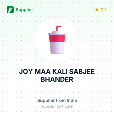 JOY MAA KALI SABJEE BHANDER – summary card, no photo uploaded yet
