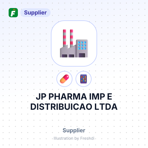 JP PHARMA IMP E DISTRIBUICAO LTDA – summary card, no photo uploaded yet
