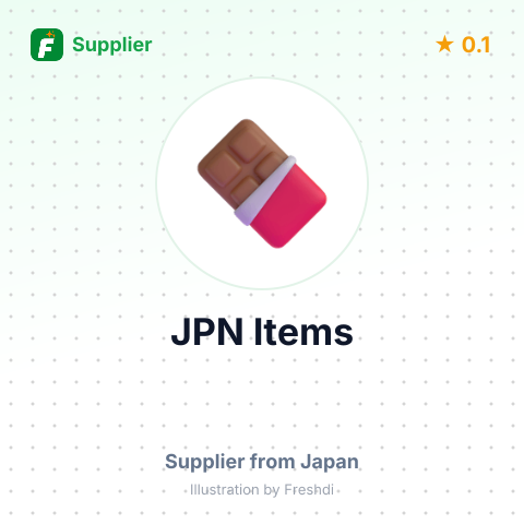 JPN Items  – summary card, no photo uploaded yet