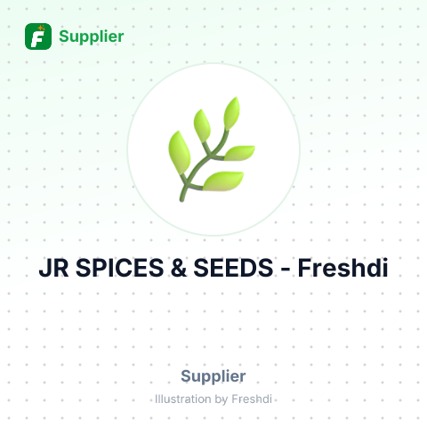 JR SPICES & SEEDS – summary card, no photo uploaded yet