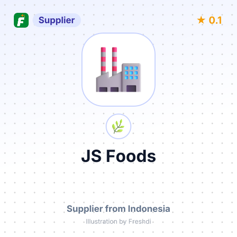 JS Foods  – summary card, no photo uploaded yet