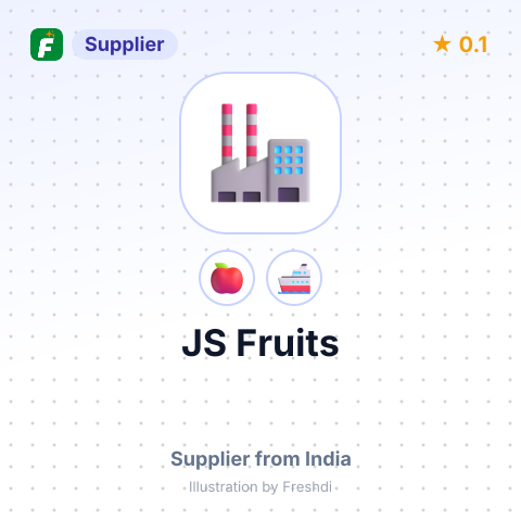 JS Fruits  – summary card, no photo uploaded yet