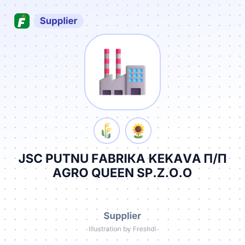 JSC РUТNU FАBRIКA KЕKAVA П/П AGRO QUEEN SP.Z.O.O – summary card, no photo uploaded yet