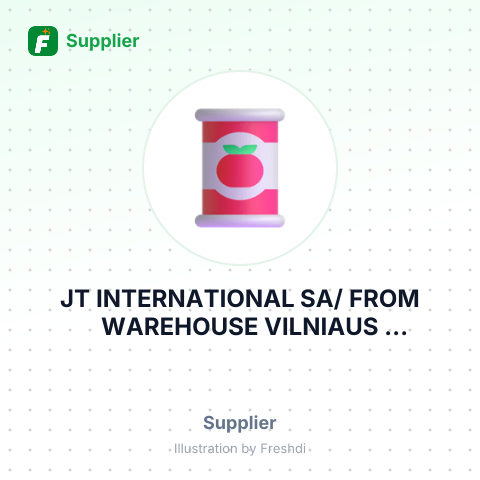 JT INTERNATIONAL SA/ FROM WAREHOUSE VILNIAUS TRANSIMEKSA – summary card, no photo uploaded yet
