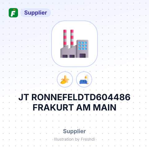JT RONNEFELDTD604486 FRAKURT AM MAIN – summary card, no photo uploaded yet