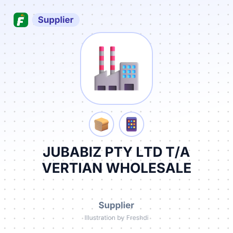 JUBABIZ PTY LTD T/A VERTIAN WHOLESALE – summary card, no photo uploaded yet