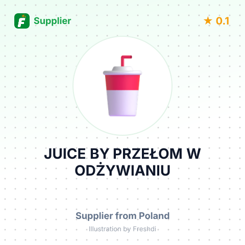 JUICE BY PRZEŁOM W ODŻYWIANIU – summary card, no photo uploaded yet