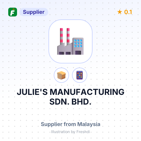 JULIE'S MANUFACTURING SDN. BHD. – summary card, no photo uploaded yet