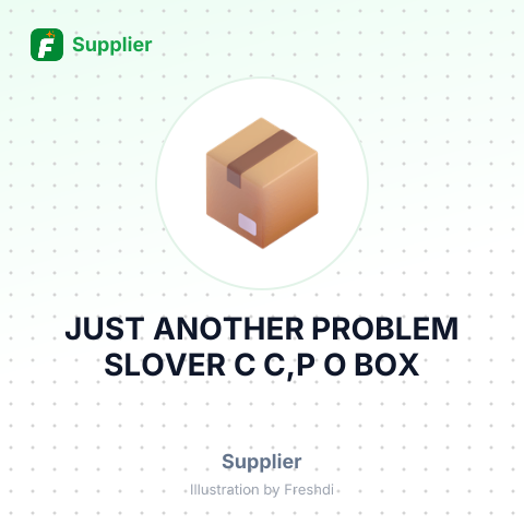JUST ANOTHER PROBLEM SLOVER C C,P O BOX – summary card, no photo uploaded yet