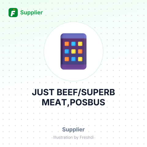 JUST BEEF/SUPERB MEAT,POSBUS – summary card, no photo uploaded yet