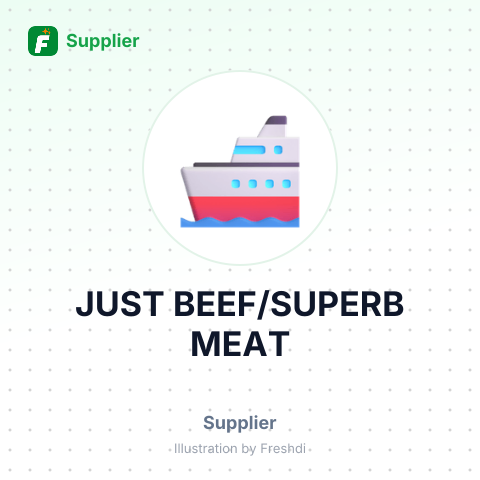 JUST BEEF/SUPERB MEAT – summary card, no photo uploaded yet