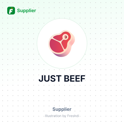 JUST BEEF – summary card, no photo uploaded yet