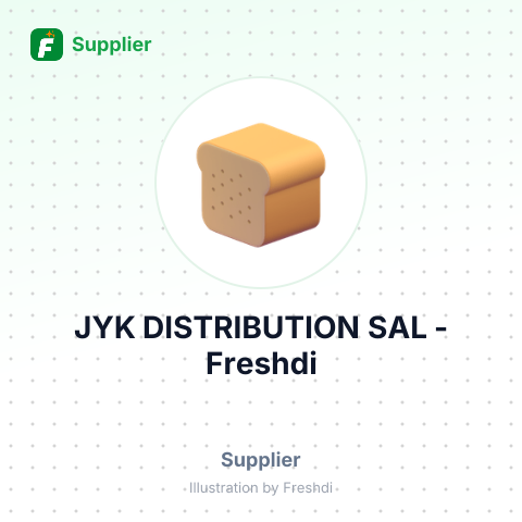 JYK DISTRIBUTION SAL – summary card, no photo uploaded yet
