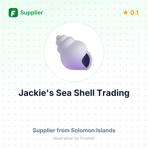 Jackie's  Sea Shell Trading  – summary card, no photo uploaded yet