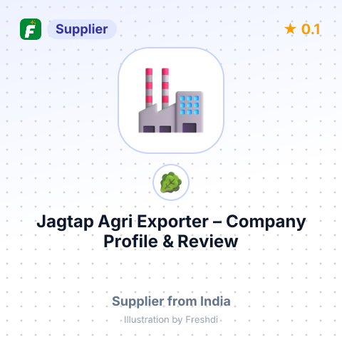 Jagtap Agri Exporter – summary card, no photo uploaded yet