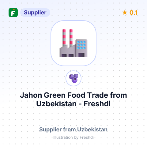 Jahon Green Food Trade  – summary card, no photo uploaded yet