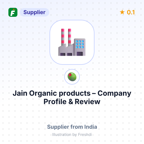 Jain Organic products – summary card, no photo uploaded yet