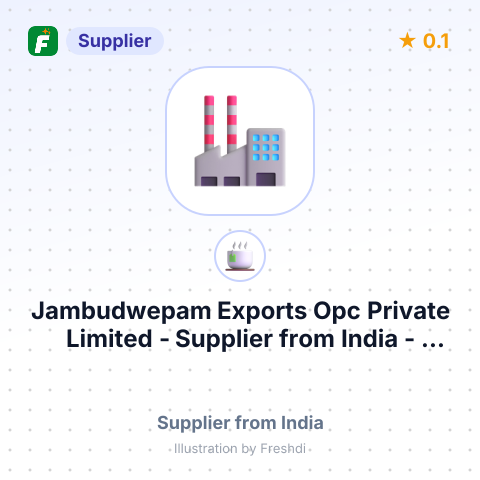Jambudwepam Exports Opc Private Limited  – summary card, no photo uploaded yet