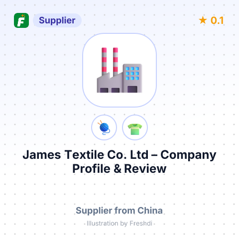 James Textile Co.,Ltd – summary card, no photo uploaded yet