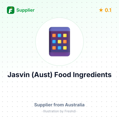 Jasvin (Aust) Food Ingredients – summary card, no photo uploaded yet