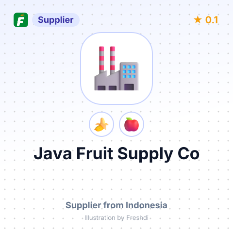 Java Fruit Supply Co  – summary card, no photo uploaded yet