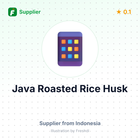 Java Roasted Rice Husk  – summary card, no photo uploaded yet