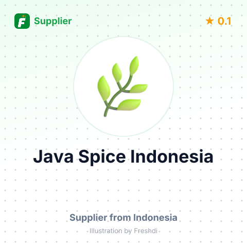 Java Spice Indonesia – summary card, no photo uploaded yet