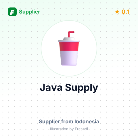 Java Supply  – summary card, no photo uploaded yet