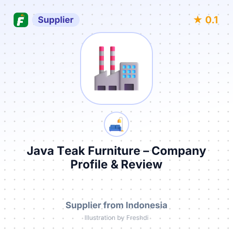Java Teak Furniture – summary card, no photo uploaded yet