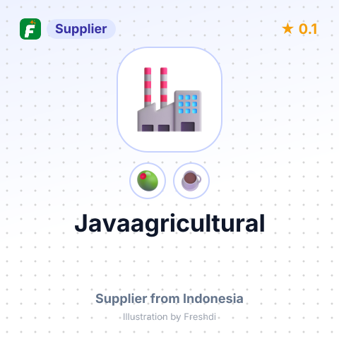 Javaagricultural  – summary card, no photo uploaded yet