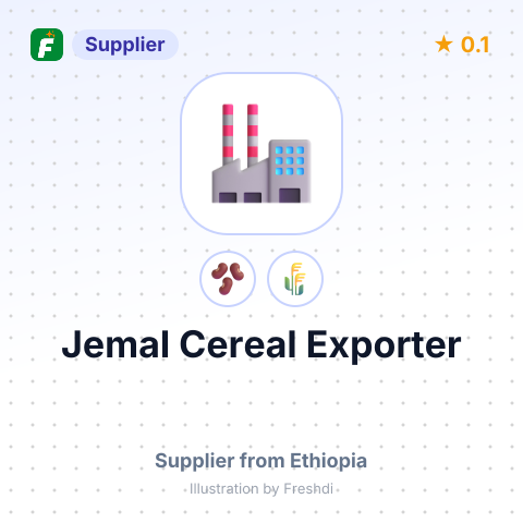 Jemal Cereal Exporter  – summary card, no photo uploaded yet