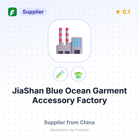 JiaShan Blue Ocean Garment Accessory Factory – summary card, no photo uploaded yet