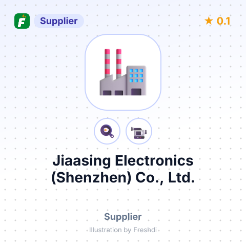 Jiaasing Electronics (Shenzhen) Co., Ltd. – summary card, no photo uploaded yet