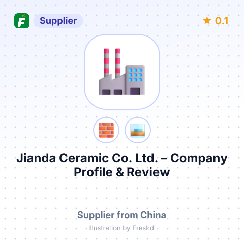 Jianda Ceramic Co.,Ltd. – summary card, no photo uploaded yet