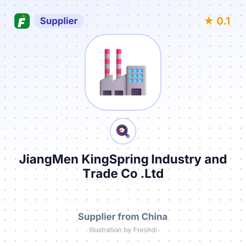 JiangMen KingSpring Industry and Trade Co,.Ltd – summary card, no photo uploaded yet