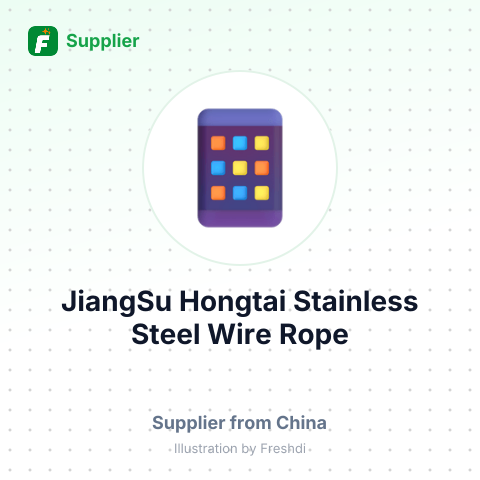 JiangSu Hongtai Stainless Steel Wire Rope – summary card, no photo uploaded yet
