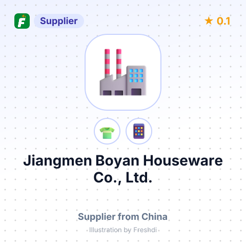 Jiangmen Boyan Houseware Co., Ltd. – summary card, no photo uploaded yet