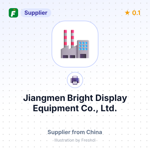 Jiangmen Bright Display Equipment Co., Ltd. – summary card, no photo uploaded yet