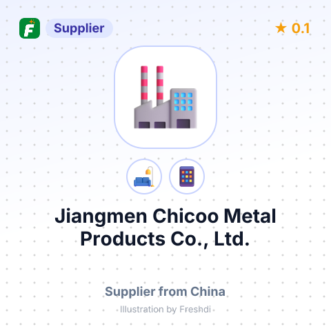Jiangmen Chicoo Metal Products Co., Ltd. – summary card, no photo uploaded yet