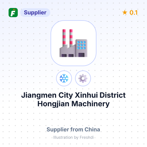 Jiangmen City Xinhui District Hongjian Machinery Co., Ltd. – summary card, no photo uploaded yet