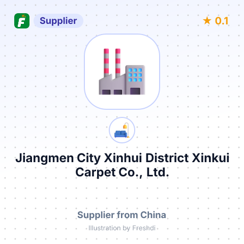 Jiangmen City Xinhui District Xinkui Carpet Co., Ltd. – summary card, no photo uploaded yet