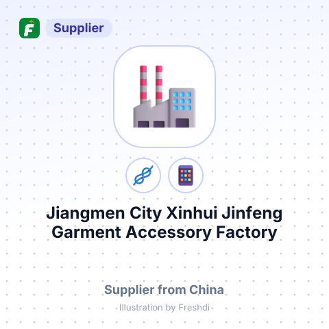 Jiangmen City Xinhui Jinfeng Garment Accessory Factory – summary card, no photo uploaded yet