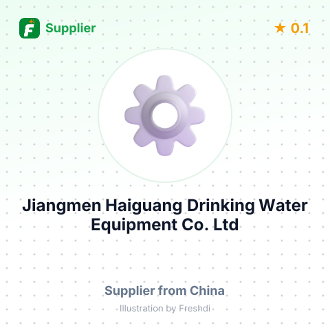 Jiangmen Haiguang Drinking Water Equipment Co.,Ltd – summary card, no photo uploaded yet