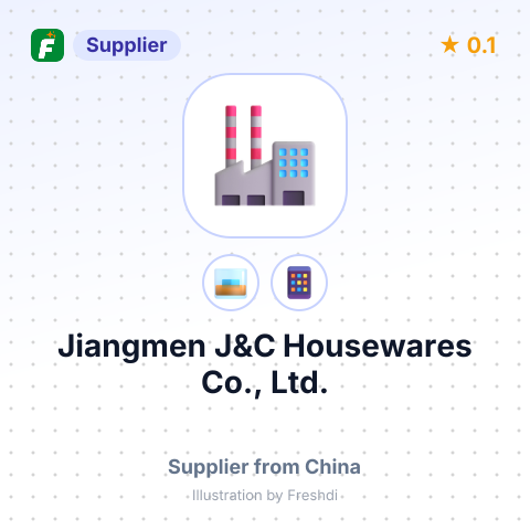 Jiangmen J&C Housewares Co., Ltd. – summary card, no photo uploaded yet