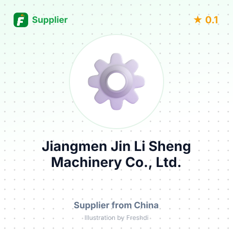 Jiangmen Jin Li Sheng Machinery Co., Ltd. – summary card, no photo uploaded yet