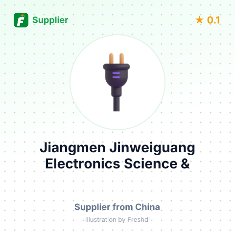 Jiangmen Jinweiguang Electronics Science & Technology Co., Ltd. – summary card, no photo uploaded yet