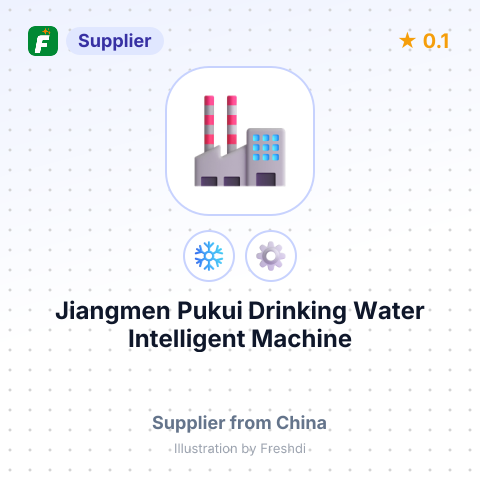 Jiangmen Pukui Drinking Water Intelligent Machine CO., Ltd. – summary card, no photo uploaded yet
